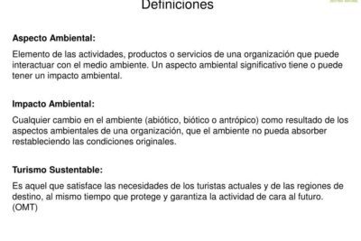Guía completa: Tipos de aspectos ambientales y su definición