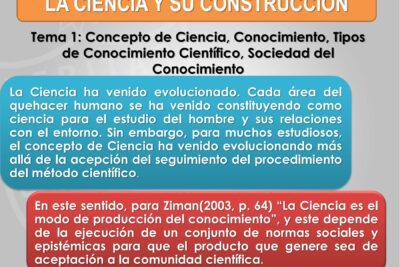 La creencia en la ciencia como forma de conocimiento