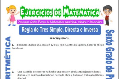 Aplicación práctica de la regla de tres inversa en matemáticas