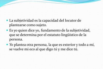 La subjetividad en las personas: ¿Cómo se caracteriza?